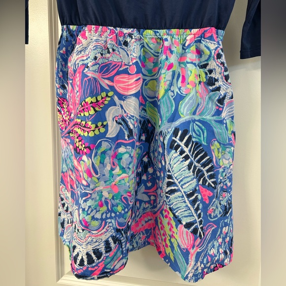 Lilly Pulitzer Multi-Color Dress with side pockets. Size 12-14 - Picture 7 of 7